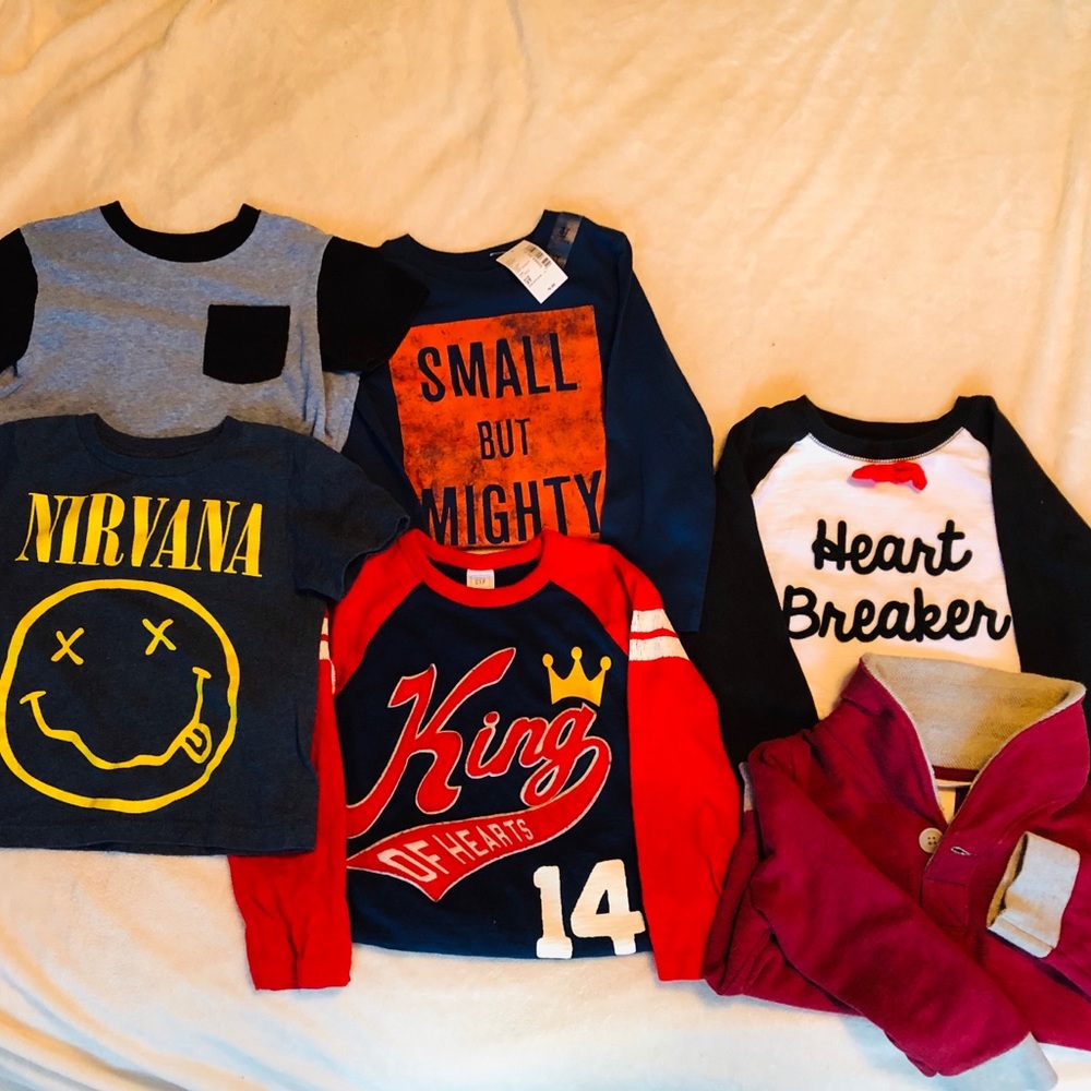 (ALL Different Sizes)Short & Long Sleeve Shirts